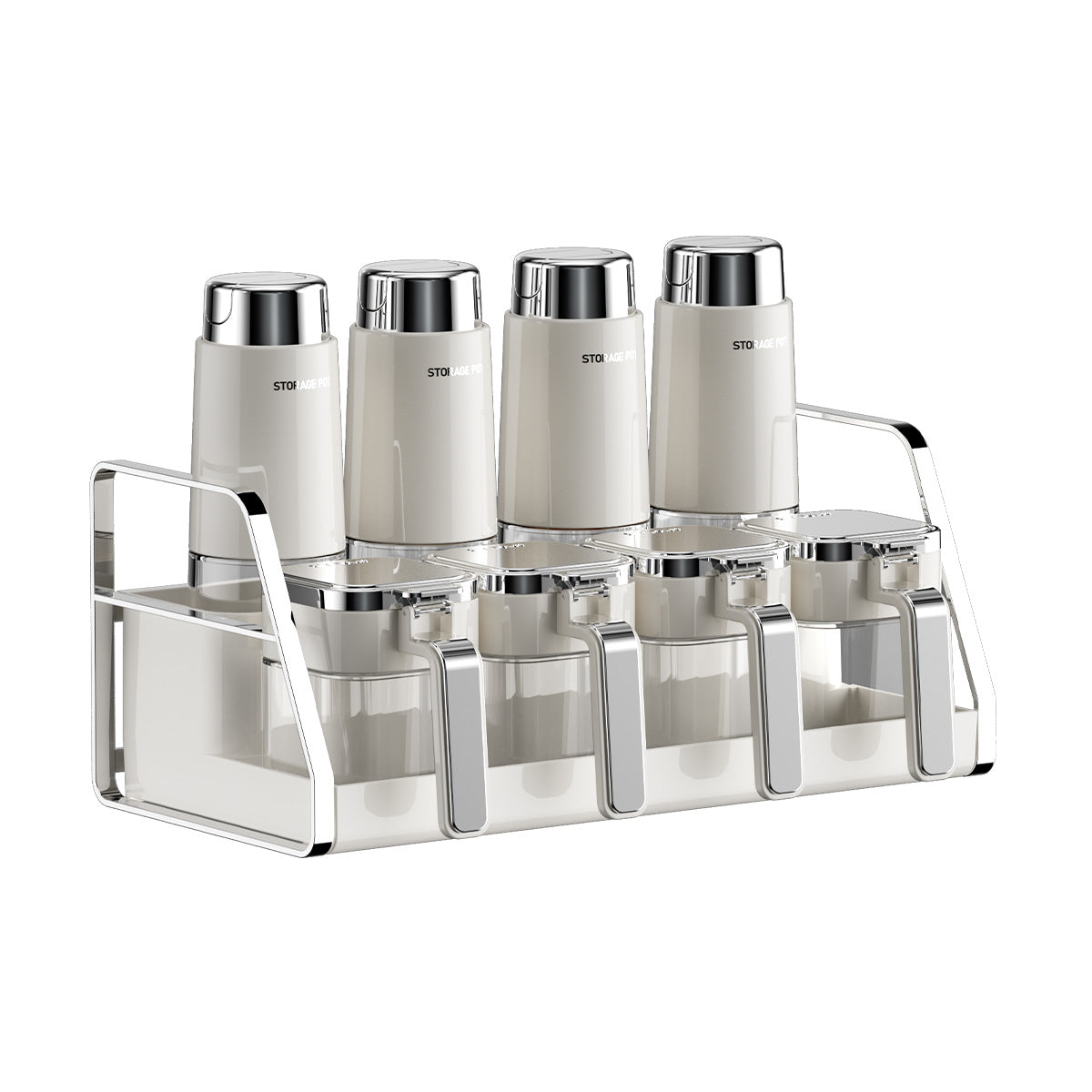 ZASA Oil Bottle & Condiment Container 9-Piece Set