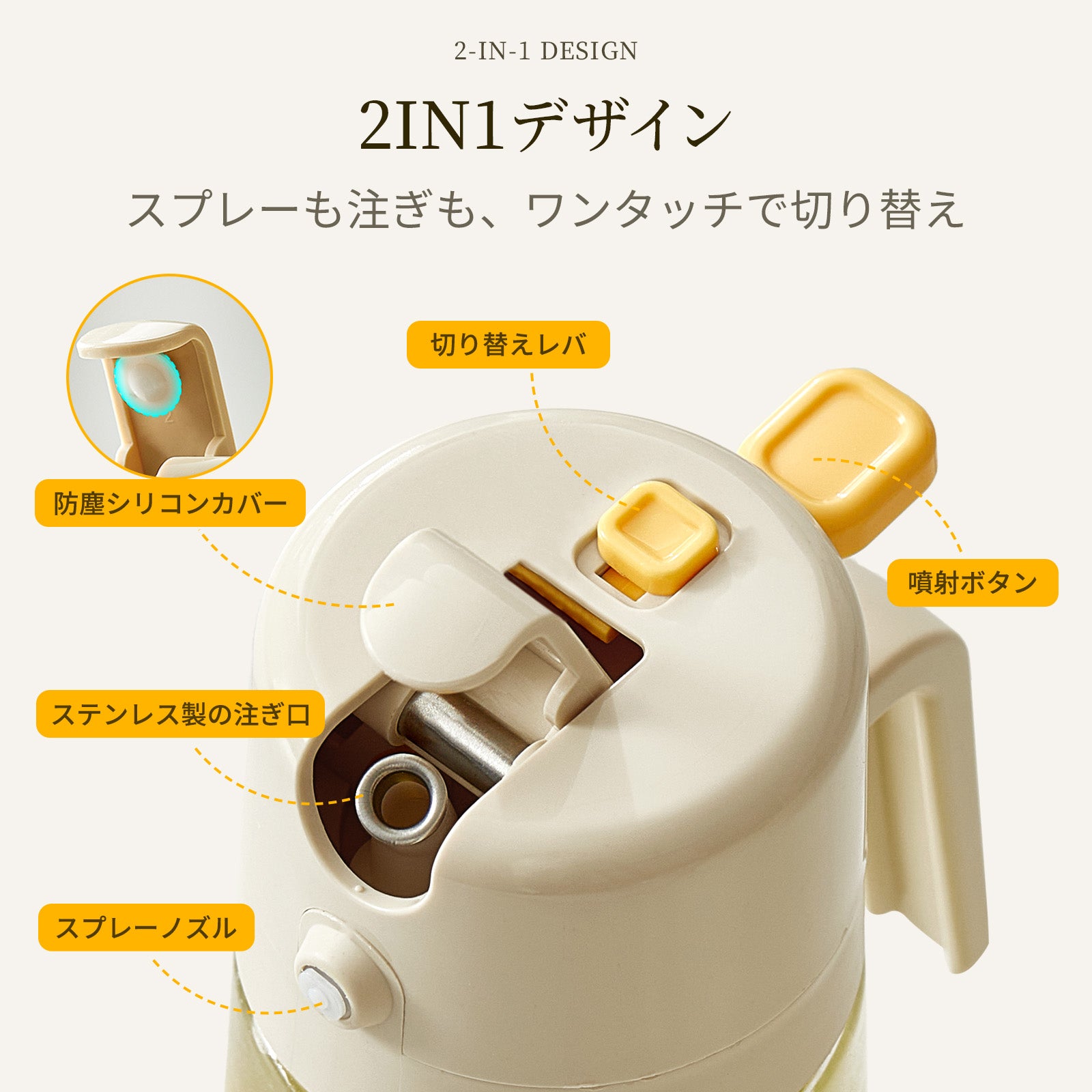 ZASA 2WAYオイルボトル