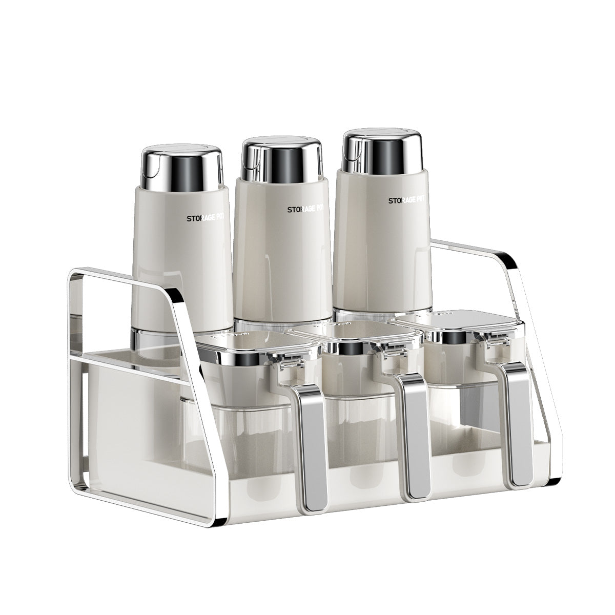 ZASA Oil Bottle & Condiment Container 9-Piece Set