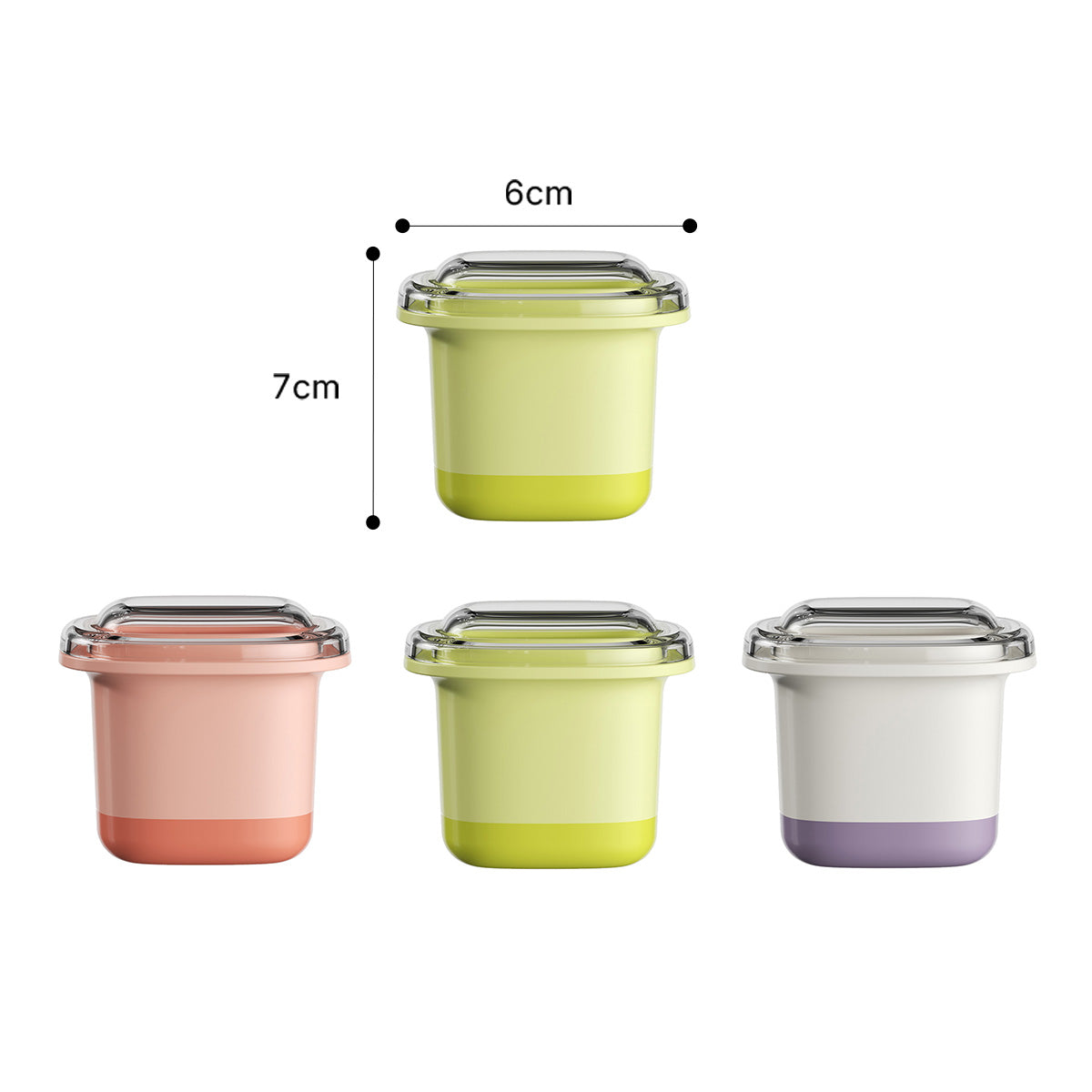 ZASA round and square ice cream molds